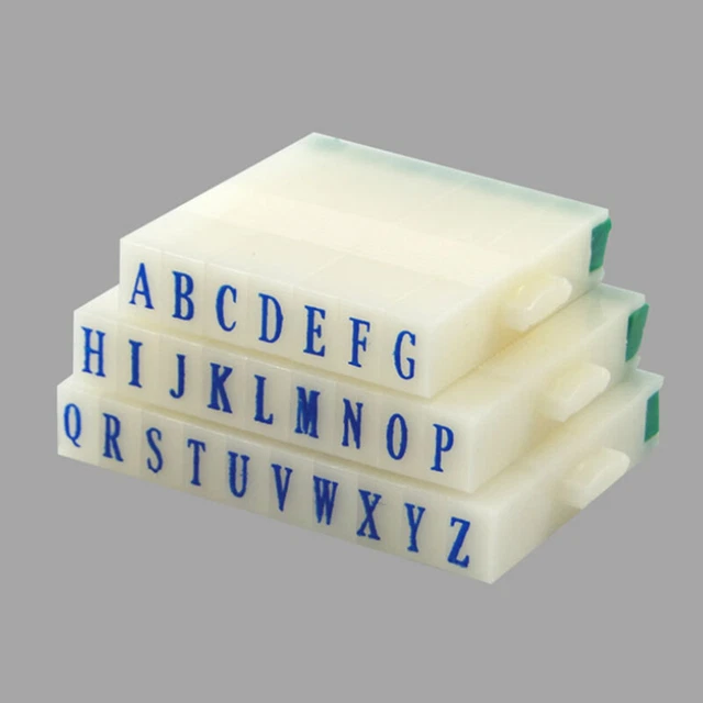 ENGLISH ALPHABET LETTERS Numbers Rubber Stamp Free Combination Craft 6N