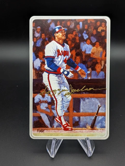 REGGIE JACKSON Autographed Ceramic Gartlan USA baseball Card #D 269/1986 AUTO REGGIE JACKSON Autographed Ceramic Gartlan USA baseball Card #D 269/1986 AUTO