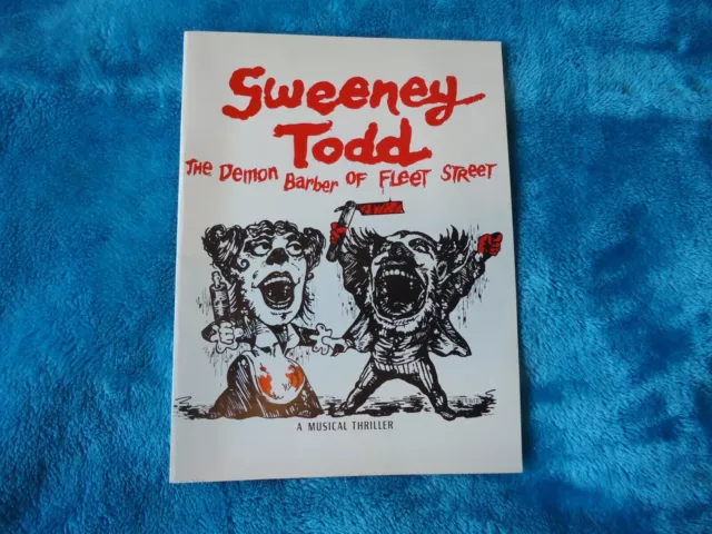Vintage Theatre Brochure / Programme ~ Sweeney Todd ~ 1979 ~ Rare