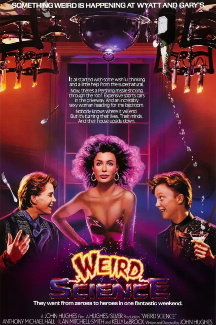 WEIRD SCIENCE RETRO 80s MOVIE POSTER Classic Greatest Cinema Wall Art Print A4