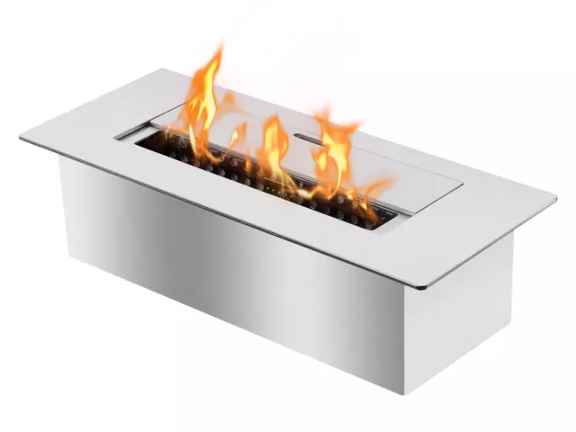 Bio Ethanol Fireplace Burner Insert - 12 Inch - Ventless Indoor/Outdoor - Ignis