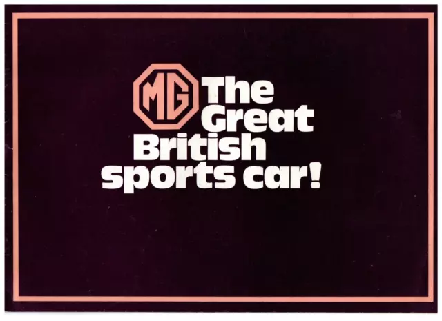 MG MGB MGB GT & Midget Mark III Car Brochure Original 1971