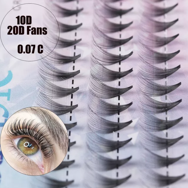 mink cheveux des faux cils oeil lash extension la russie premade volume fans