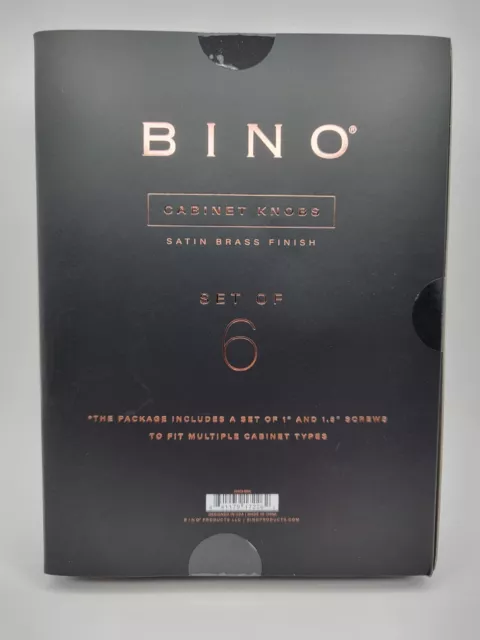 Bino Cabinet Nnobs Brass Finish Set of 12 Round Circle Drawer Handles Pulls 2