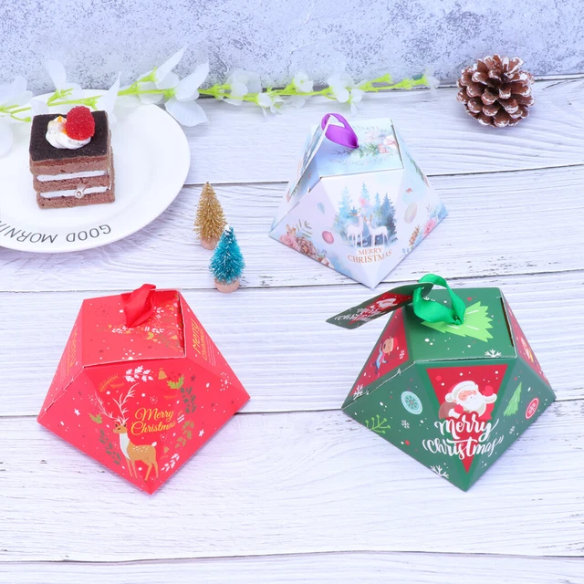 24pcs De noël Faveur Boîtes De noël Chocolat Boîtes De noël Traiter Boîte