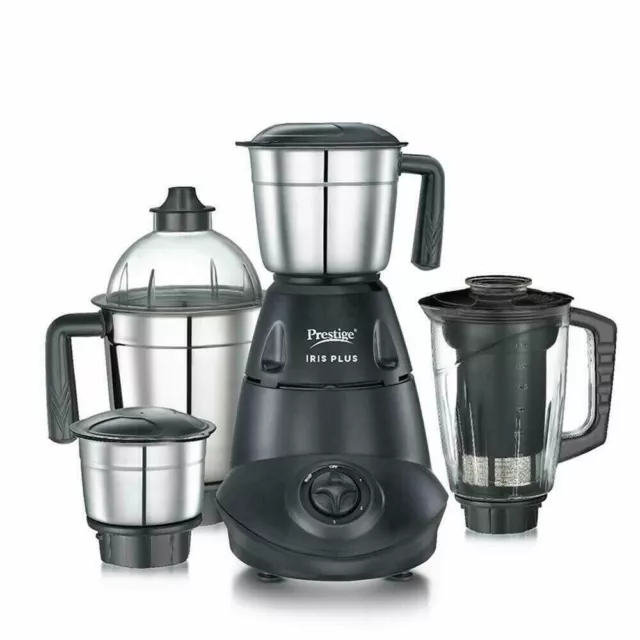 Prestige Iris Plus 750W Mixer Grinder with 3 Stainless Steel + 1 Juicer Jar 220V