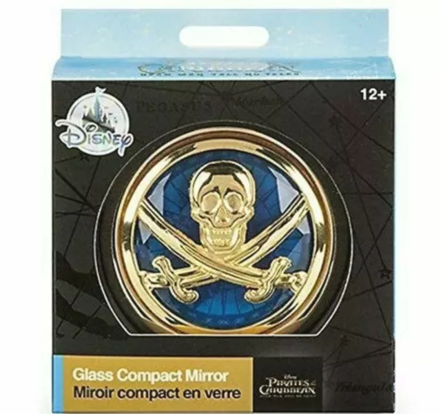 Pirates of the Caribbean Salazar Revenge Compact Mirror - Disney Store BNWT