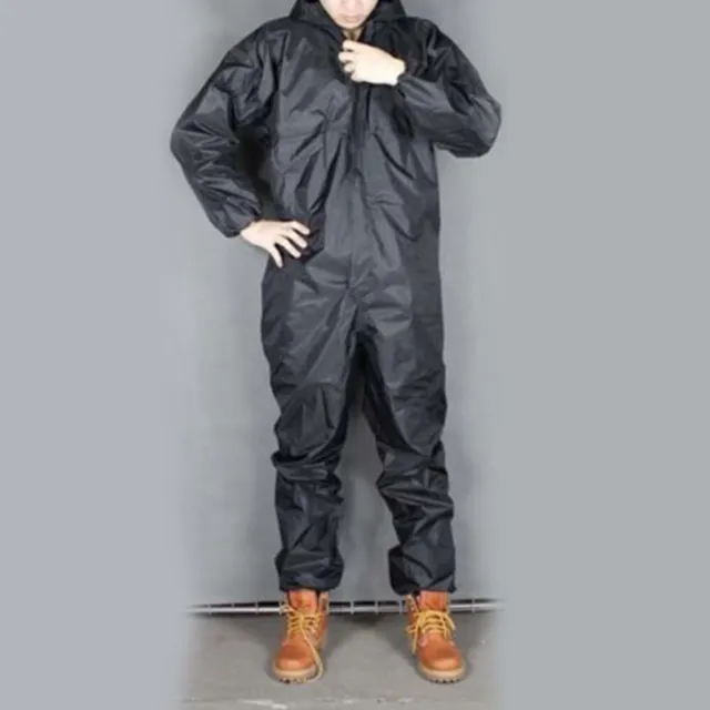 Veste imperméable pluie nylon revêtement PVC taille L 136 cm REF 427622