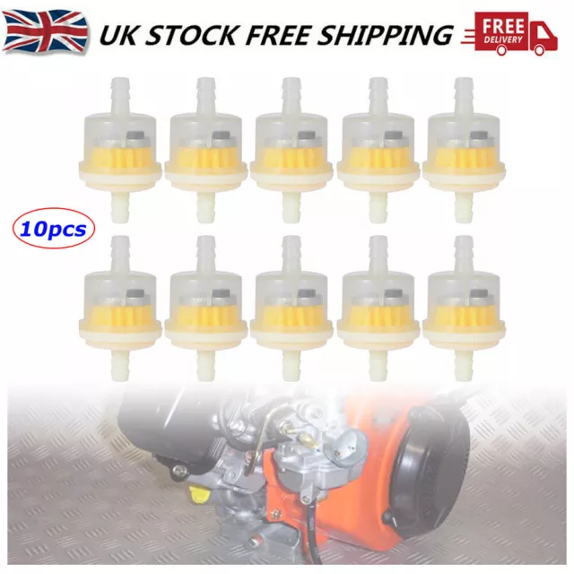 10x Universal Car Parts LARGE Inline Fuel Filter Auto Diesel Petrol For 6mm Pipe