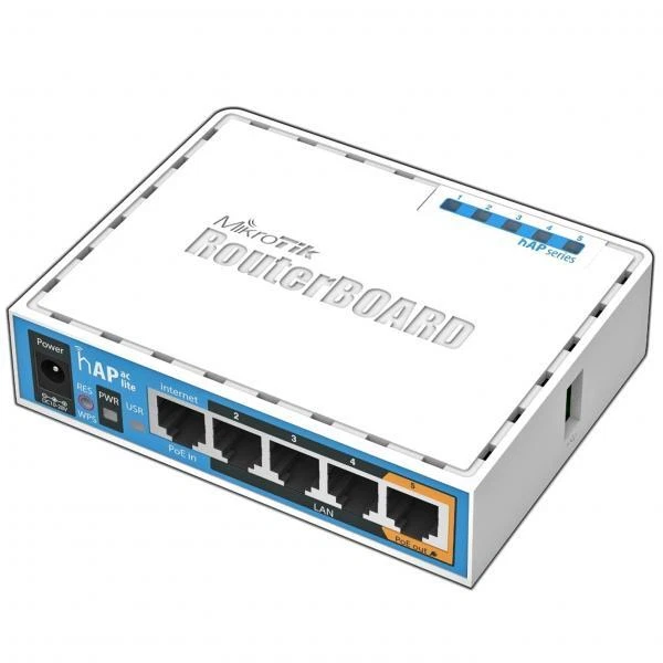 1143319 MIKROTIK ACCESS POINT MIKROTIK hAP ac lite with 650MHzCPU,64MB ...