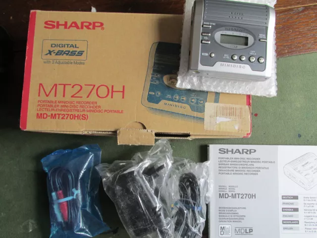Sharp MD-MT 270 H MiniDisc portátil Minidisk MD player nuevo en embalaje original sony