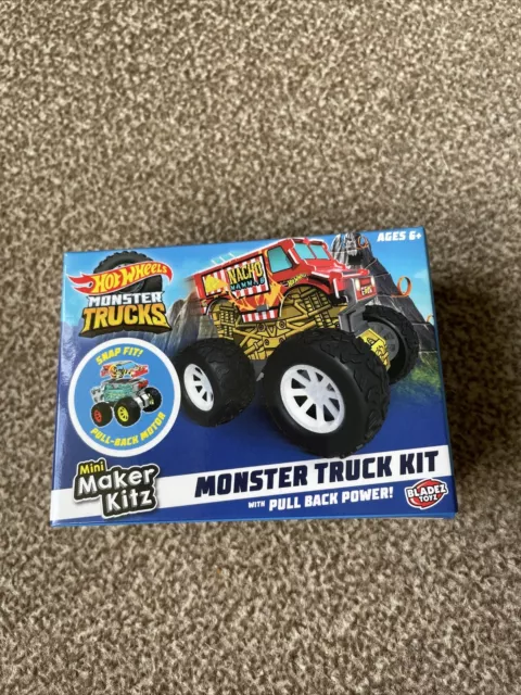 Hot Wheels Monster Truck Maker Kit: Build your own working toy monster truck .