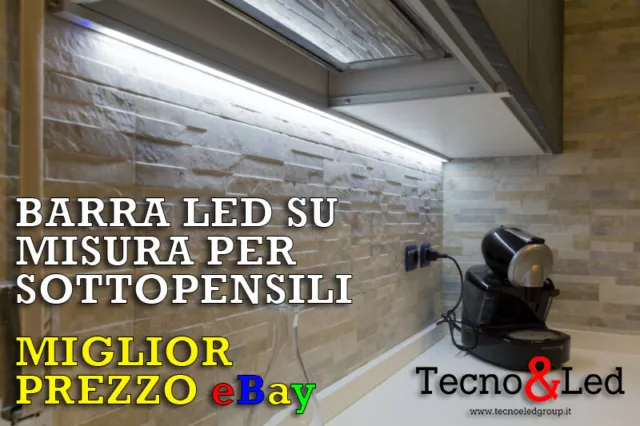 LUCE LED SOTTOPENSILE Cucina Su Misura Montato Dimmerabile Touch  Trasparente EUR 26,00 - PicClick IT