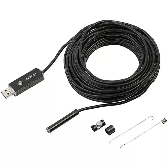 Somikon USB-HD-Endoskop-Kamera für PC und OTG-Android-Smartphone, 10 m, IP67