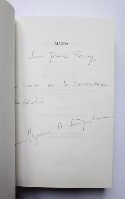 Mazarine Pingeot Magda H.C. avec un envoi autographe signé 2017 Julliard