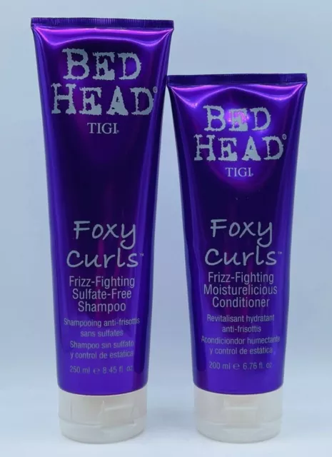 Tigi Bed Head Foxy Curls Frizz Fighting Shampoo & Conditioner Duo Set Free Ship