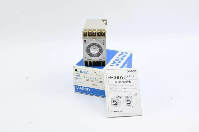 Omron Timer Zeitrelais 0.5s - 100h 100/110/120VAC ( H3BA-FA )( H3BA-FA DIN )