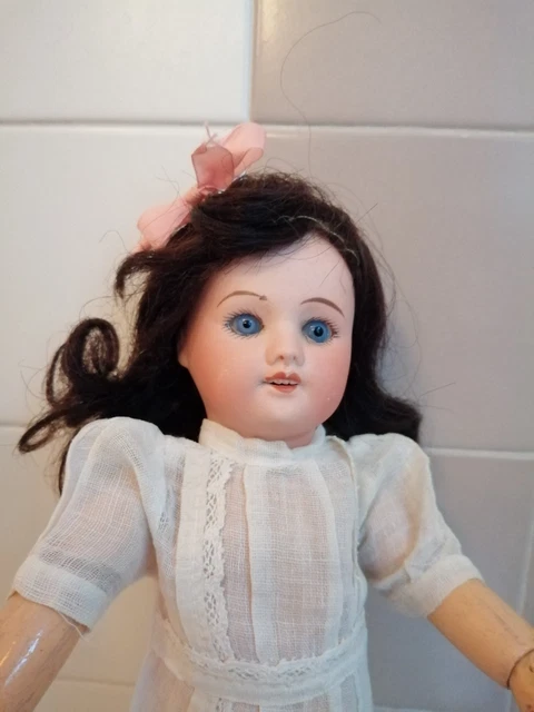 Poupée Ancienne Bleuette SFBJ 27cm - Années 1920 - Robe Et Pantoufles