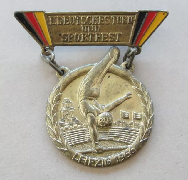 Deutsches Turn- und Sportfest Leipzig 1956 - Original Abzeichen