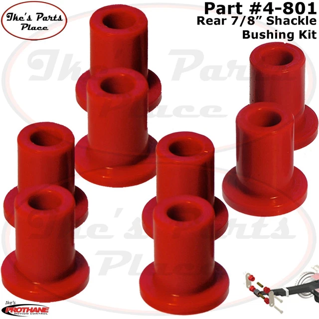 Prothane 4-801 Shackle Bushing Kit 7/8" Rear Spring 60-76 Dodge/Plymouth A-Body