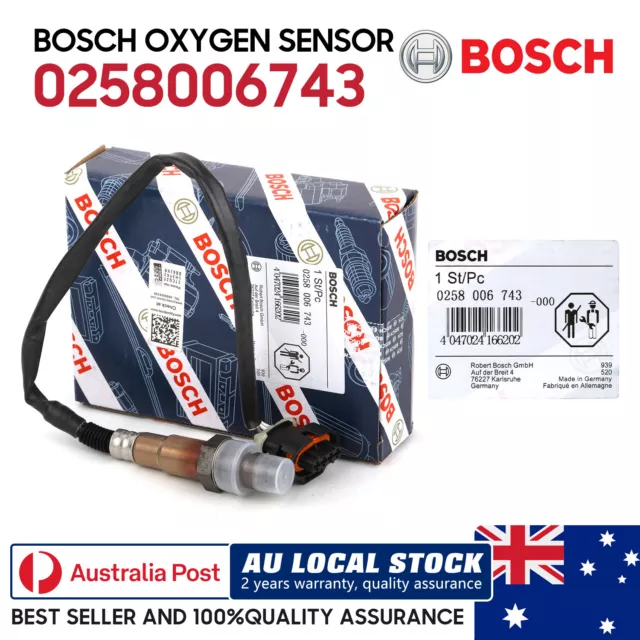 1* BOSCH O2 Oxygen Sensor For Holden Commodore VZ VE V6 3.6L 04-13 0258006743