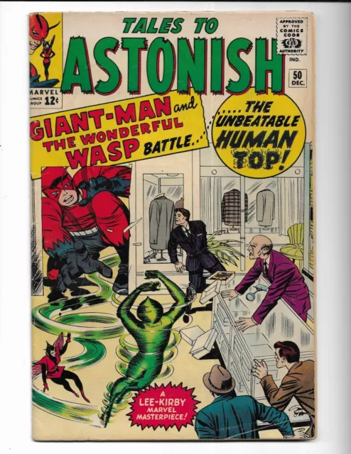 Tales To Astonish 50 - Vg+ 4.5 - 1St Appearance Of Human Top - Wasp (1963)
