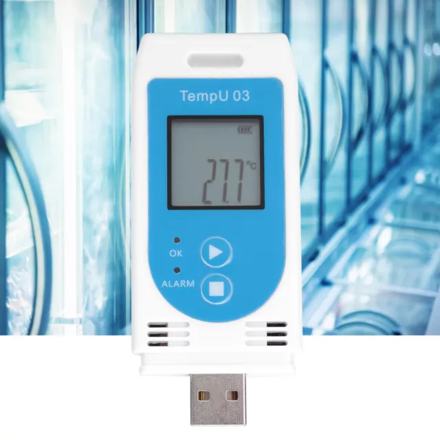 Portable LCD USB Temperature & Humidity Data Logger PDF GSP Datalogger Recorder 2