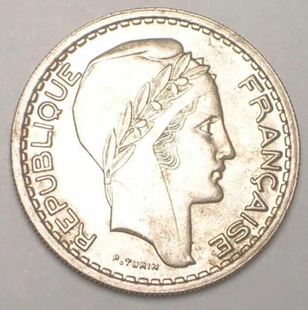 1948 France French 10 Francs Head of Republic Coin XF