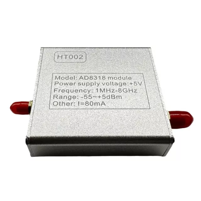 1M-8000M RF Misuratore di potenza AD8318 Controller rivelatore logaritmico HT002 con cavo