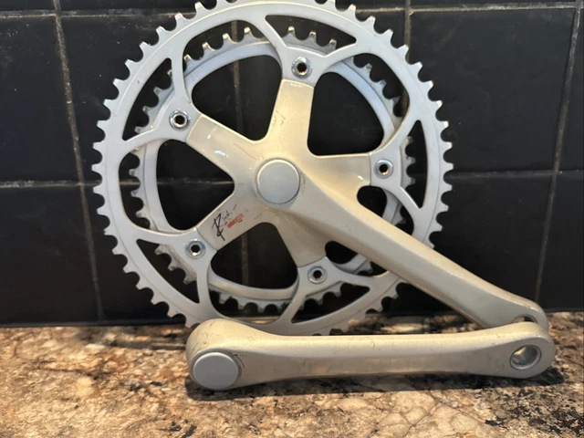 Vintage Guarnitura Crankset OFMEGA Compétition Pédales Miche 170 42 52