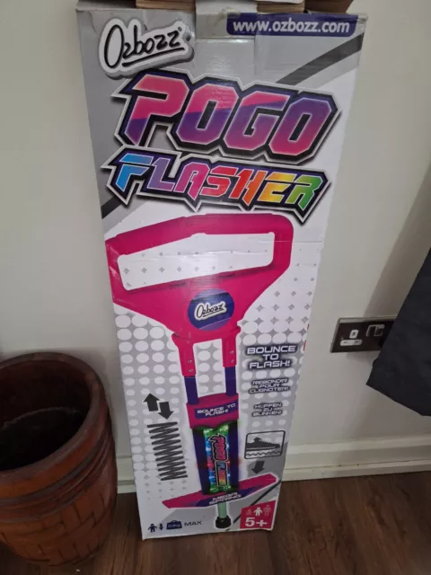 Ozbozz Kids Go Light Up Pink Pogo Stick