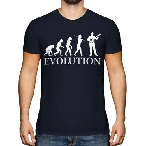 Banjo Lecteur Évolution Hommes T-Shirt Cadeau Corde Accordeur