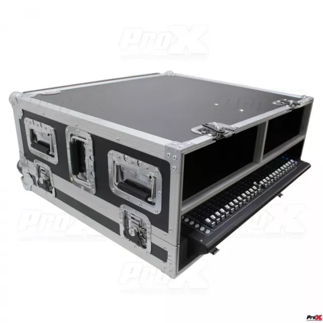 ProX XS-AHSQ6DHW Flight Case for SQ6 Console Mixer with Doghouse and Wheels