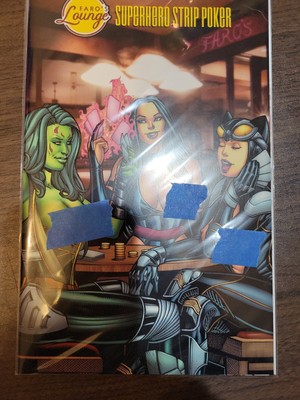 FARO'S LOUNGE CATWOMAN psylocke gamora strip poker sexy adulte bande