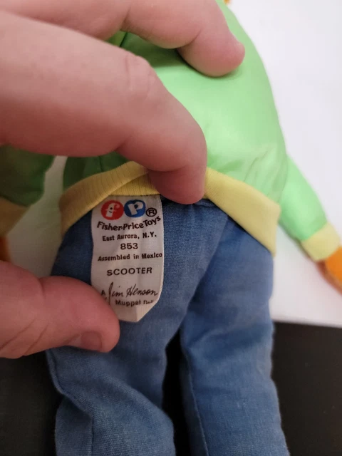 Vintage The Muppet Show Scooter Plush Doll 1978 Jim Hensons Muppets Fisher Price 4