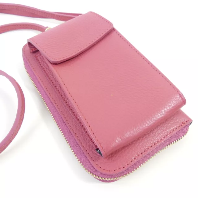 ELIE BEAUMONT LONDON Handytasche Geldbörse Bag Koralle Pink