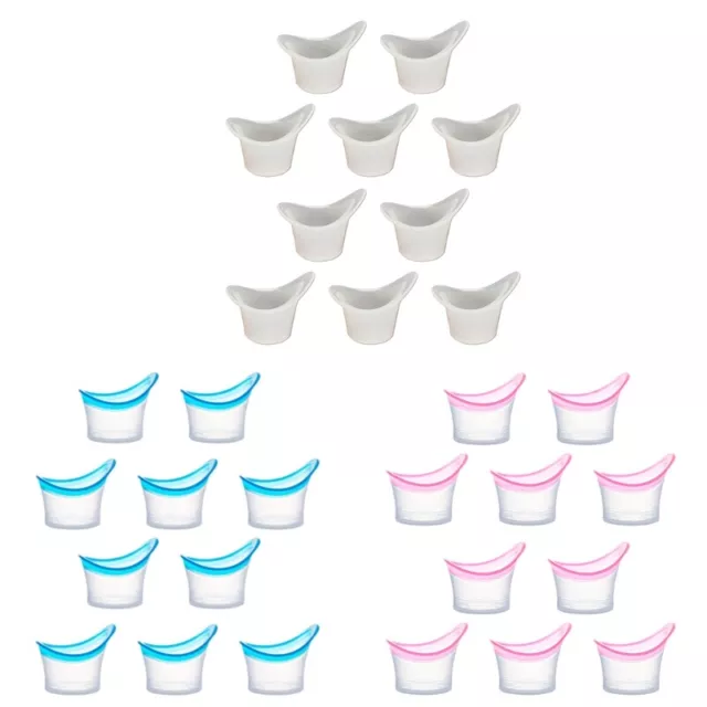 Transparent Eye Flushing Cups Eye Wash Cup for w/ 10ml Measuring