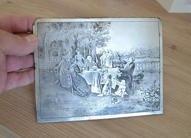 ANCIENNE PLAQUE D'IMPRIMERIE. EUR 15,00 - FR