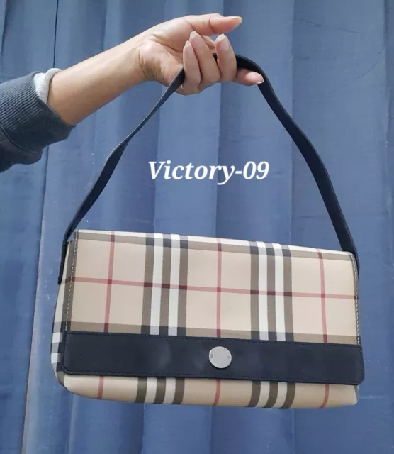 Authentic burberry London Flap Shoulder Canvas bag women