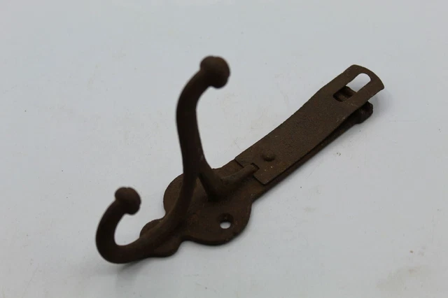 Antique Halltree Hook Cast Iron Tack Saddle Harness Rustic Spring