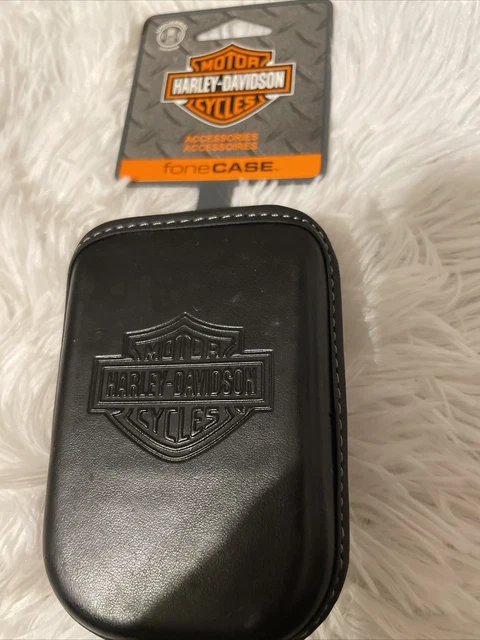Vintage Harley Davidson Leather Cell Phone Flip Case Holder Belt