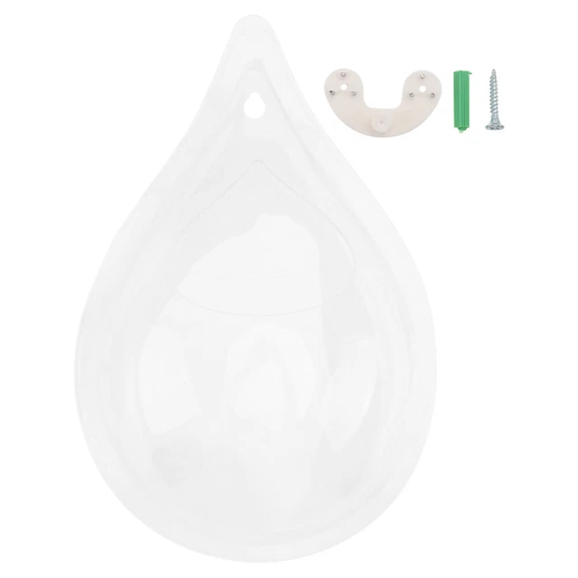 1Pc Water Drop Shaped Fish Tank Pendant Hanging Betta Bowl Bubble Aquarium Wall