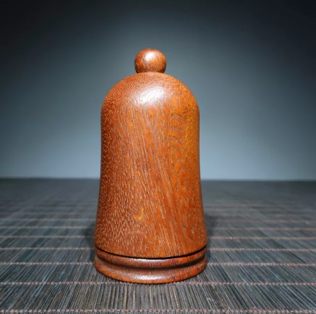 Chinese Natural Rosewood Hand-carved Statue Exquisite Ring Boxes Ac2370
