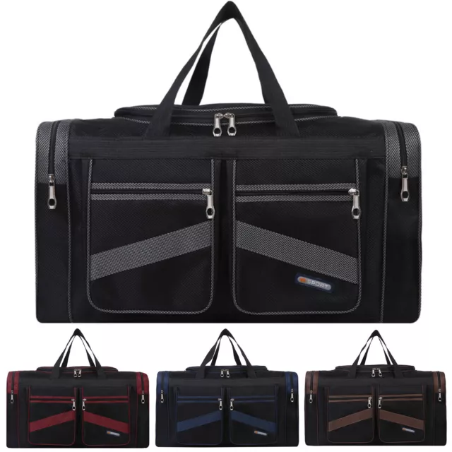 60/25L Large Oxford Duffle Bag Waterproof Luggage GYM Travel Weekender Men Women