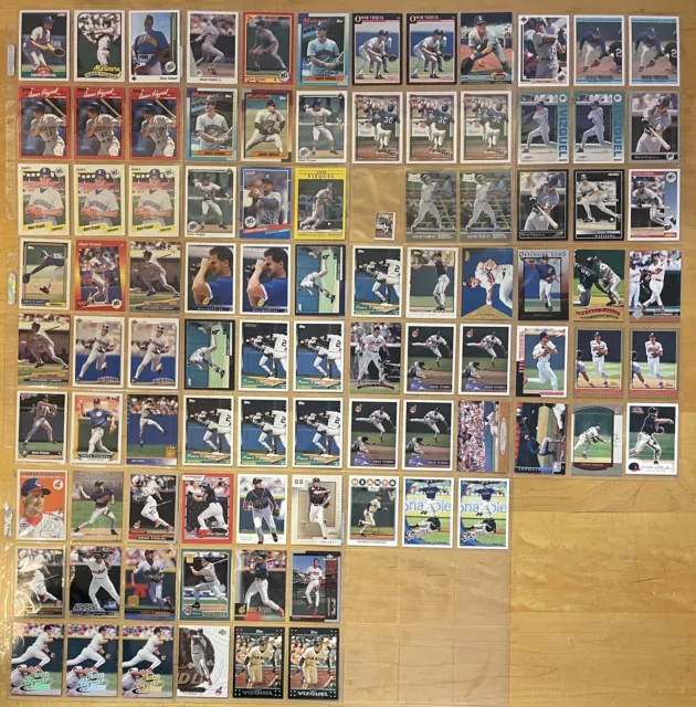 Omar Vizquel Lot Of 93 With Rookies & Parallels Mixed Brand 1989-2008 NM-MT