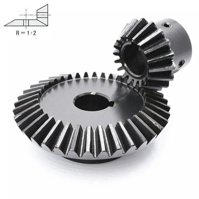 Xuulan Kegelrad 1,5 Modul – 10 Zähne, 8/10 Mm Bohrung, Spiralkegelrad, Rechtsdrehend, 1 Stück