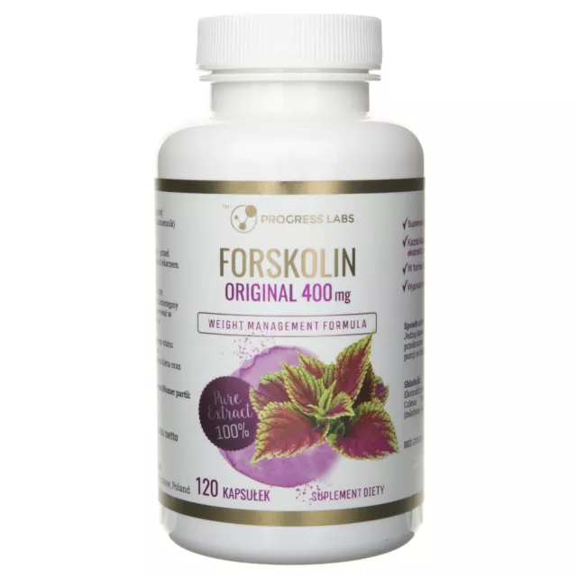 Progress Labs Forskolin Indian Nettle 400 mg, 120 capsules