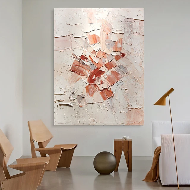 HANDPAINTED THICK TEXTURE Abstract Oil Painting Modern Wall Art On