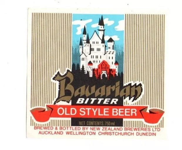 New Zealand Beer Label - New Zealand Breweries - Bavarian Bitter