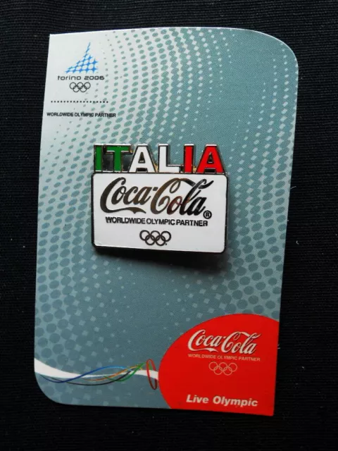 2006 Italy TORINO XX Winter Olympics PIN Coca Cola ITALIA Live Olympic